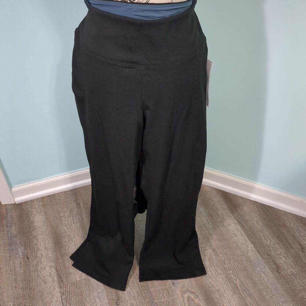Women with Control 14 petite Tummy Control S Yoga Pants w/ Pockets Black new wi